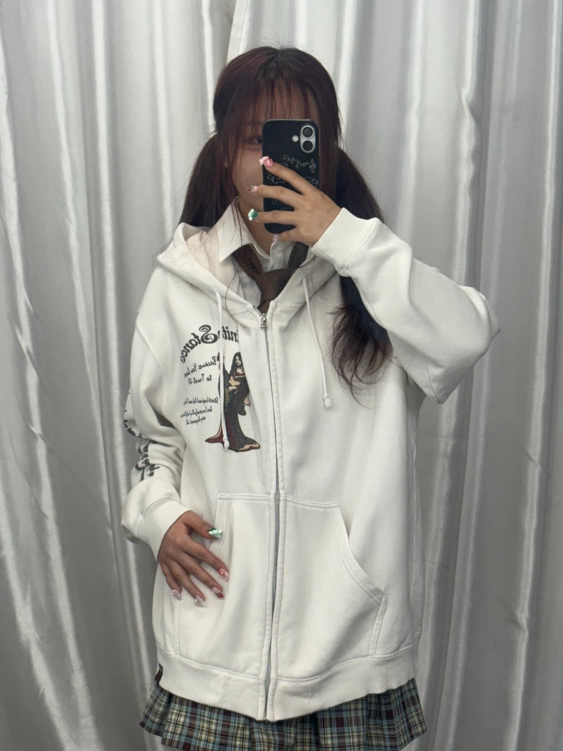 Girlband Printed Hood Zip-Up 상품이미지2
