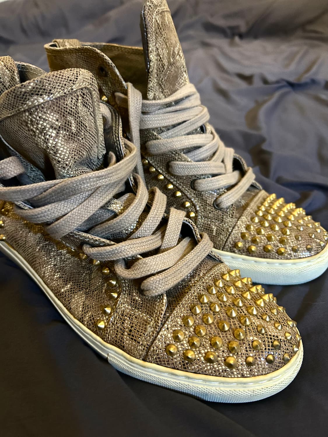 Python Leather Stud y2k High Top 상품이미지6