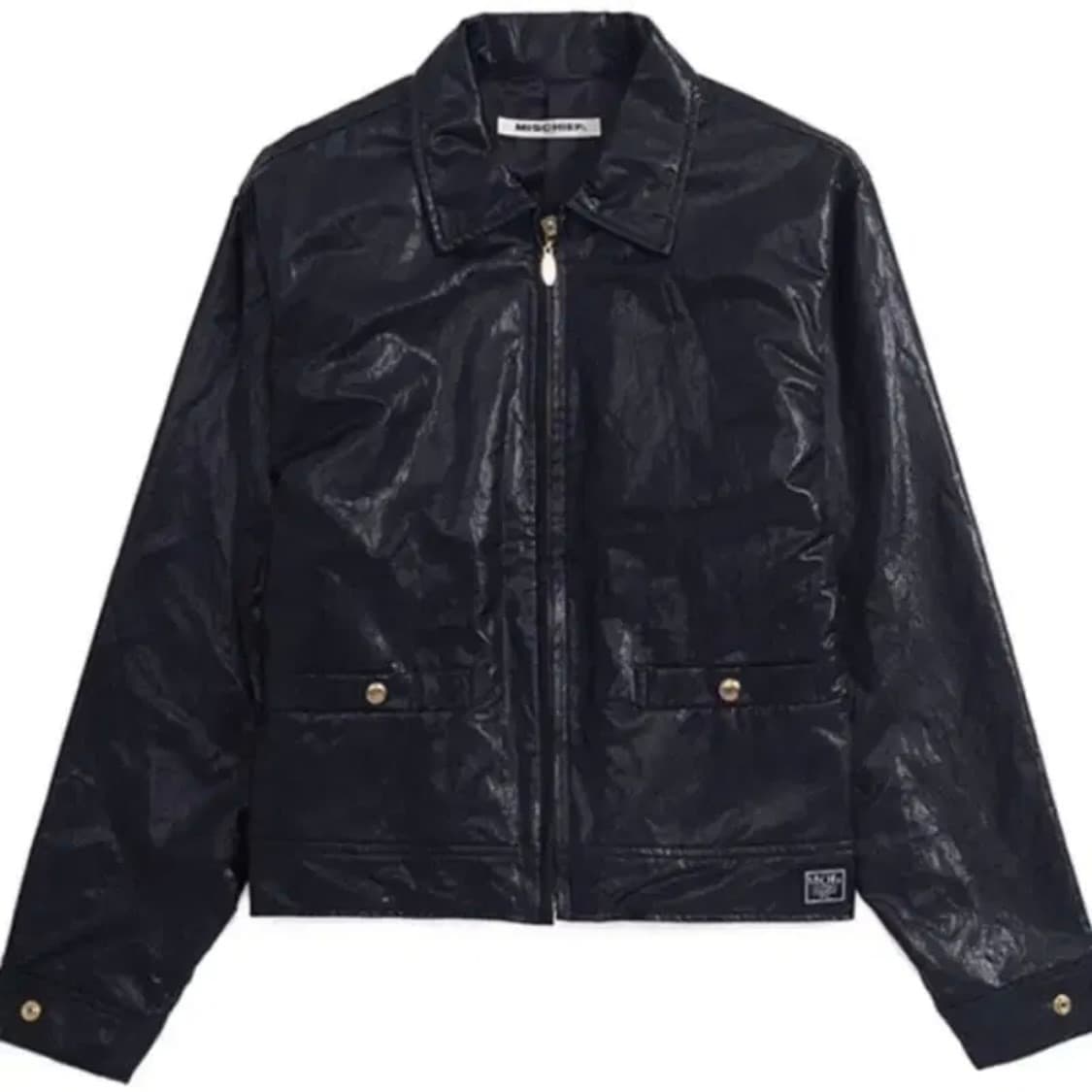 미스치프 faux leather jacket s 폭스 레더 자켓 상품이미지1