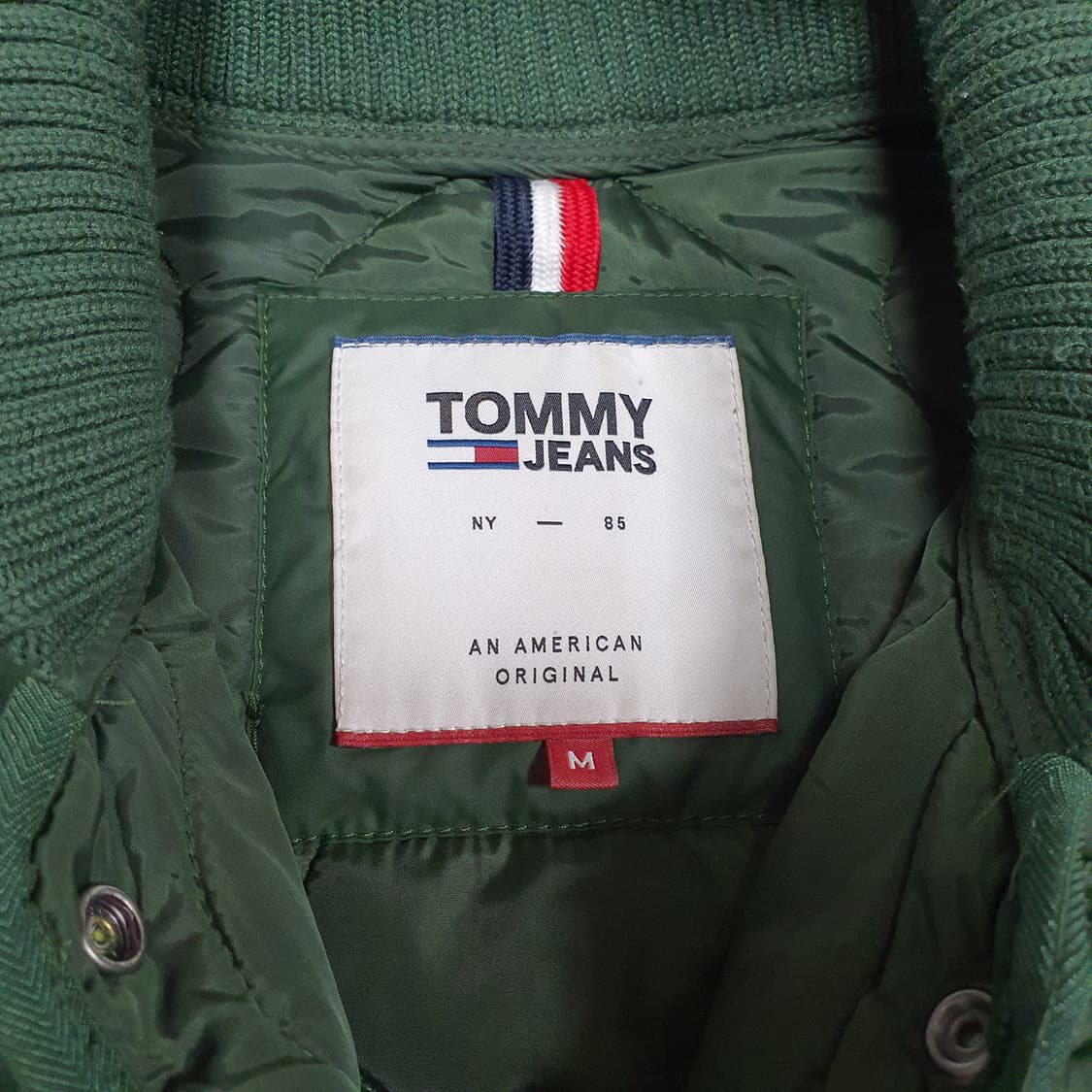 ✨ (바배) 타미 힐피거 깔깔이 카키 퀄팅 롱 자켓 패딩 상품이미지3