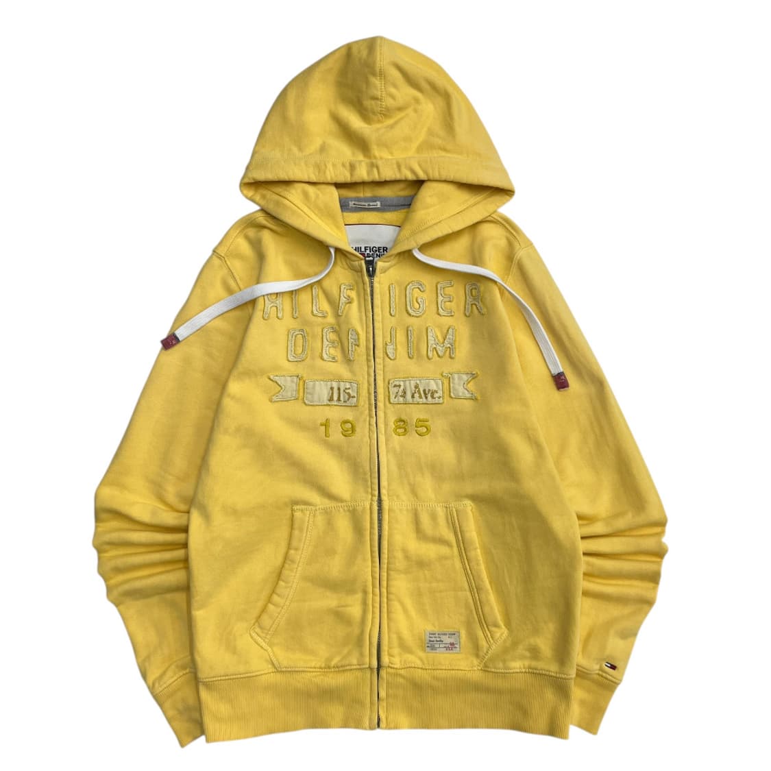 타미힐피거 센터 패치로고 레몬 후드집업 M 상품이미지2
