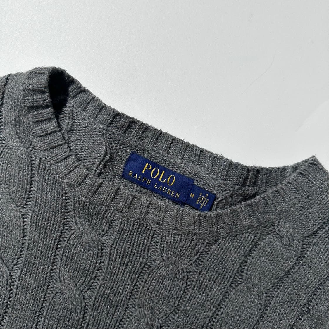 폴로 랄프로렌 케이블 라운드 니트 상품이미지4