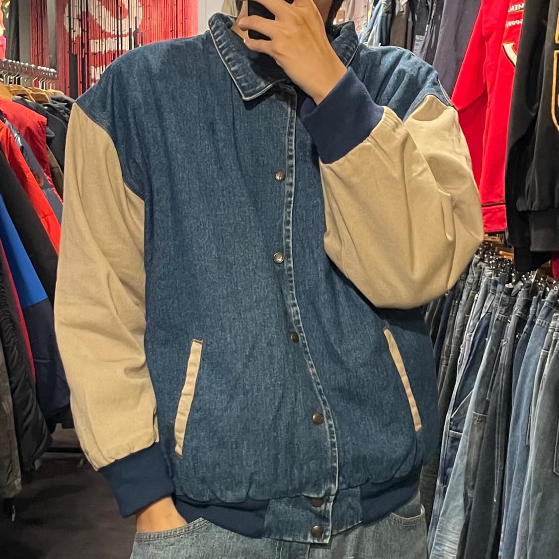 [IM] VTG 빈티지 데님 바시티 자켓 상품이미지4