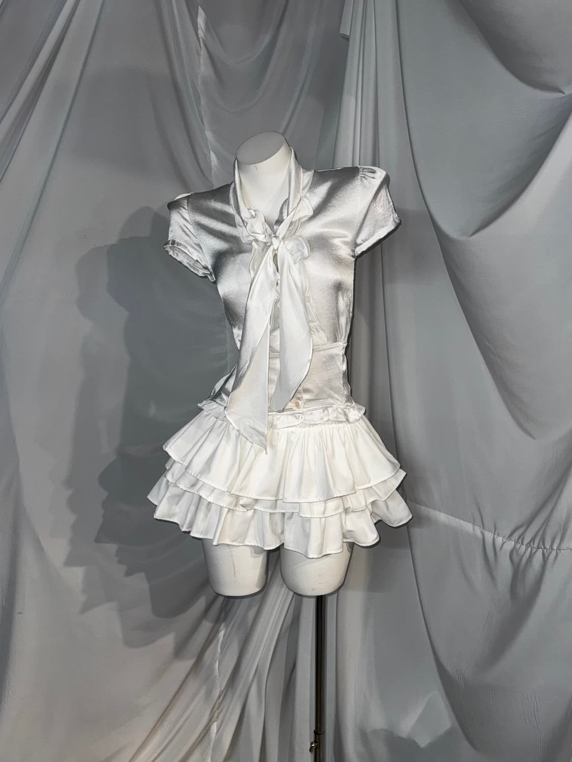 화이트 세라깔 화이트 고스 고딕 코디세트 상품이미지3