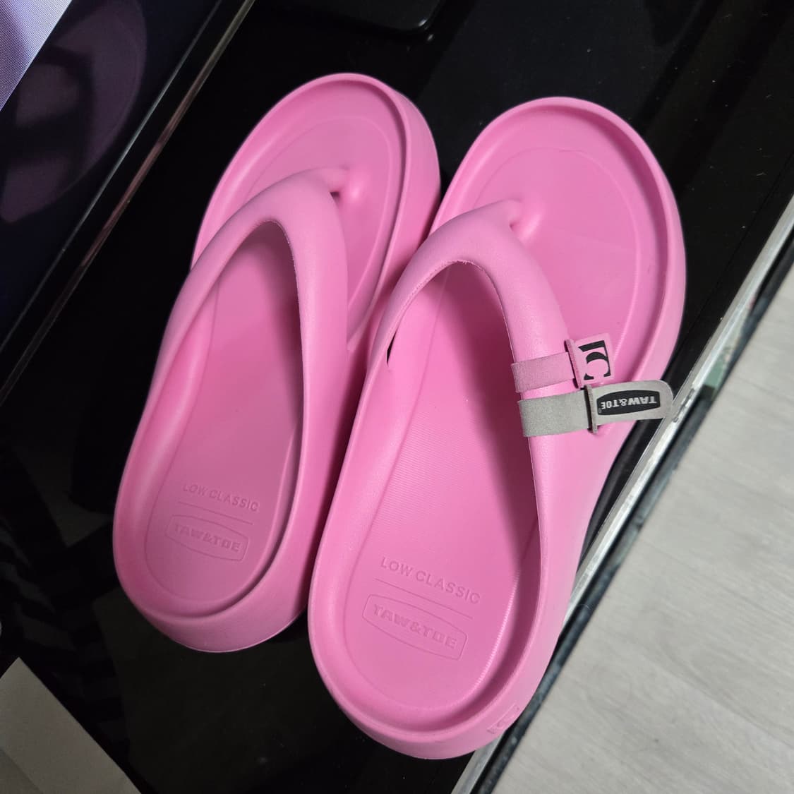 토앤토x로우클래식 플립플랍 제로비티 핑크 L사이즈 상품이미지1