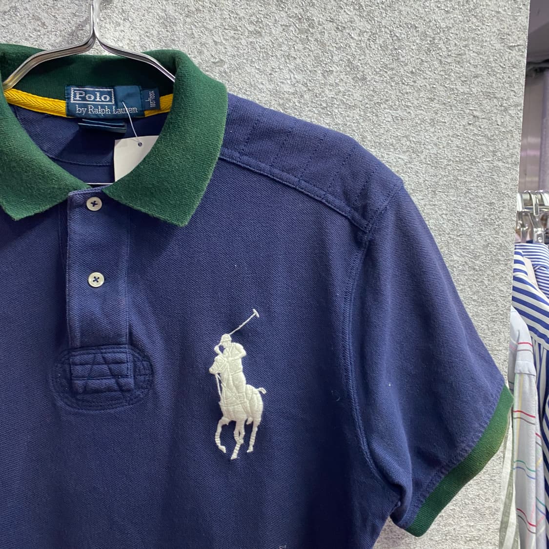 폴로랄프로렌 네이비 빅포니 PK 반팔 카라티셔츠 B4388  상품이미지3