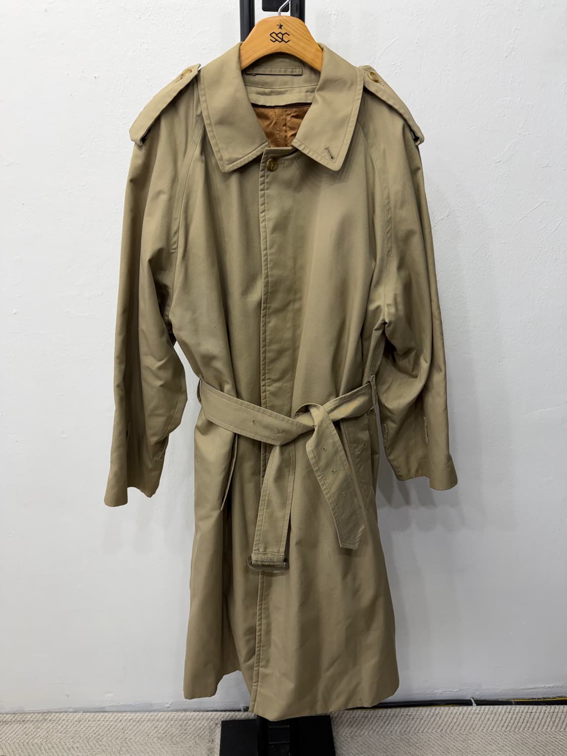 정품) 버버리 여성 루즈핏 내피안감 트렌치코트 42 상품이미지1