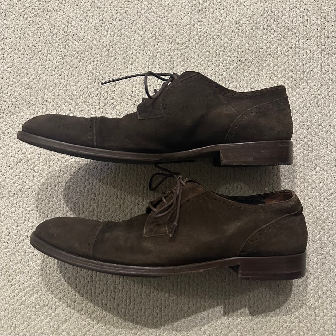 제냐 Ermenegildo Zegna 스웨이드 캡토 옥스포드 슈즈 상품이미지8