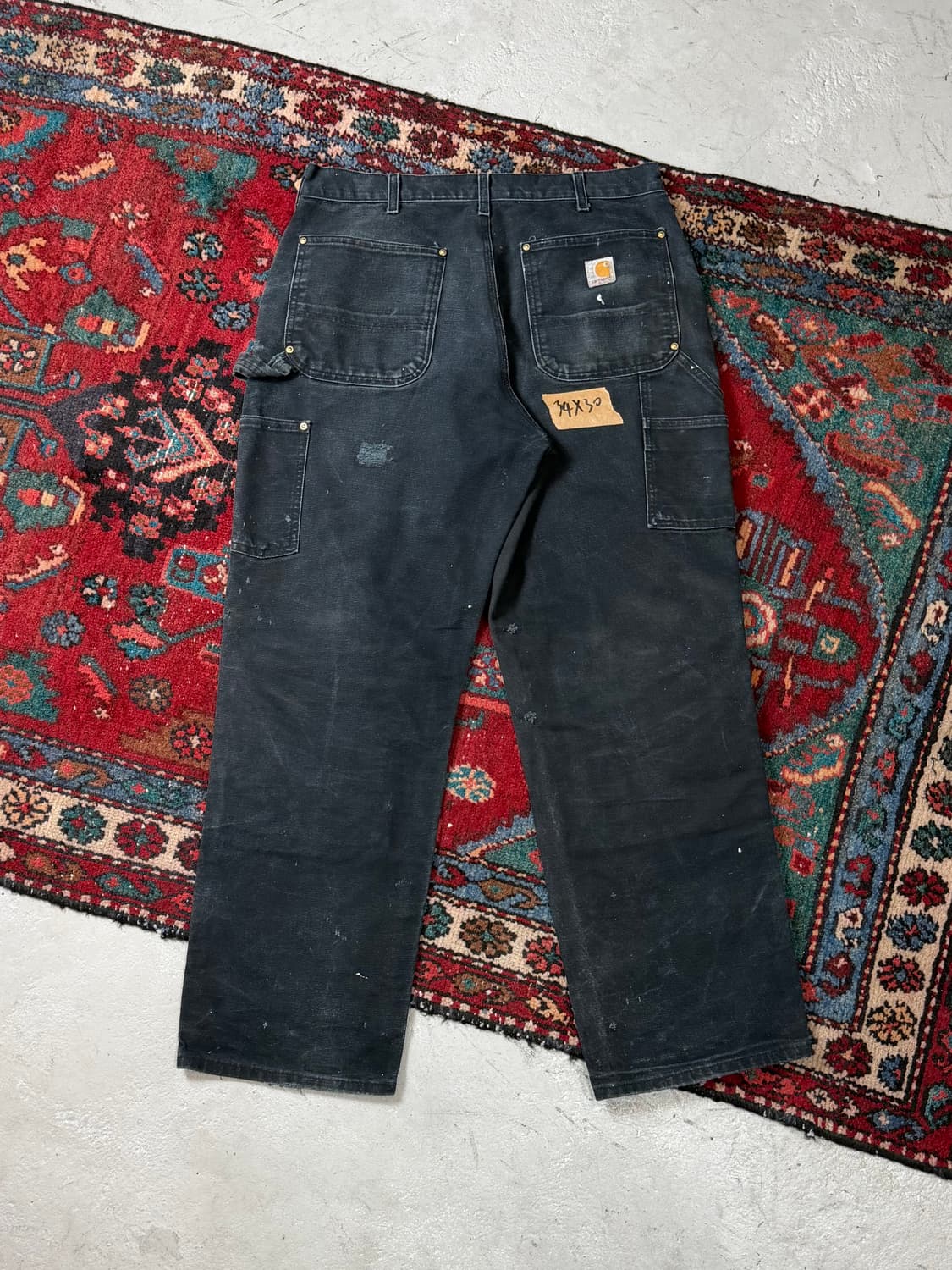 OG USA Made 칼하트 B01 더블니 블랙 칼하트 썩블니 좀비 상품이미지4