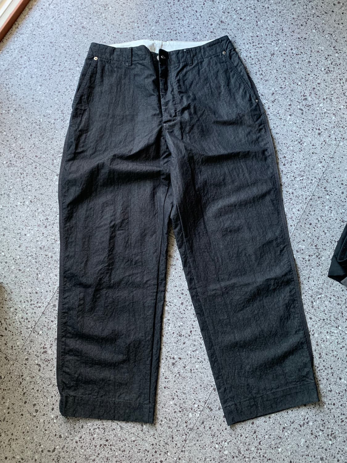 22ss 언어펙티드 콘트라스트 스티치 데님 팬츠 M 상품이미지1