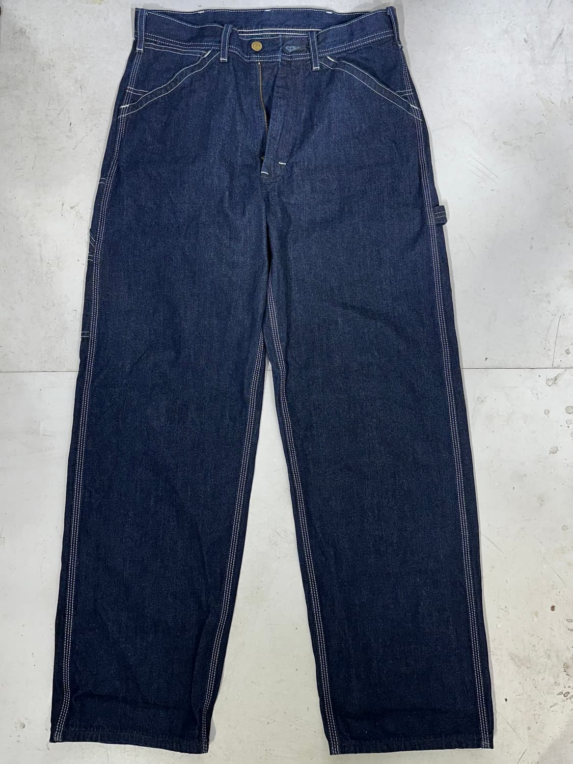 리 진청 카펜터 워크 팬츠 와이드 데님 팬츠 청바지 S 상품이미지4