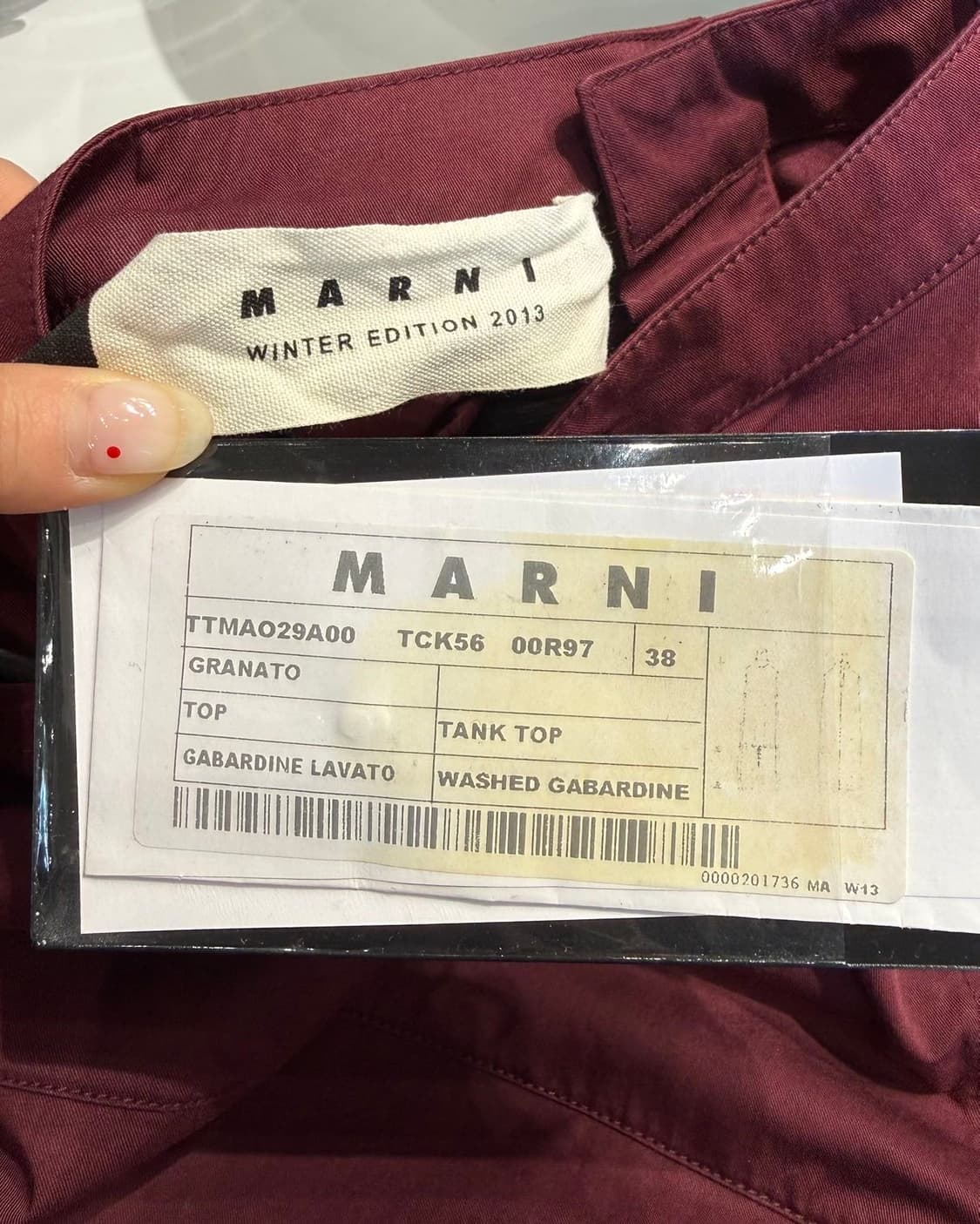 마르니 버건디 2013 윈터 에디션 슬리브리스  상품이미지7