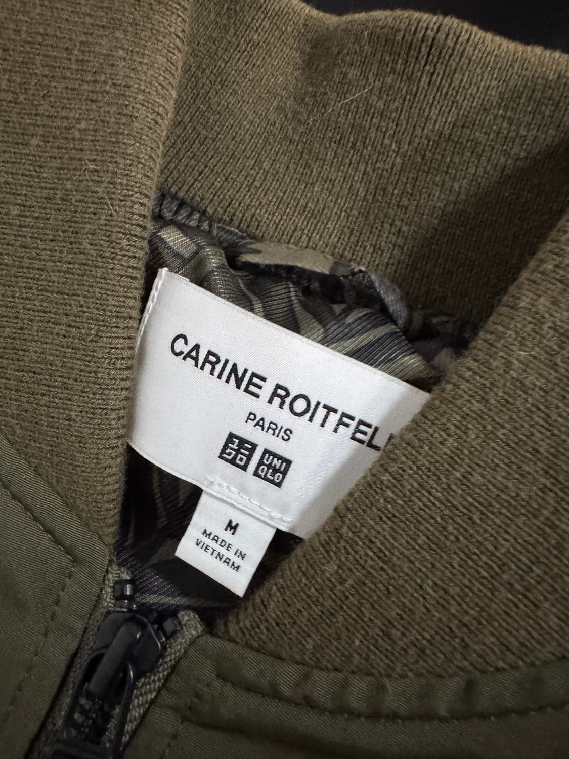 여성 유니클로 x 카린 로이펠트 ma1 크롭 봄버 자켓 상품이미지4