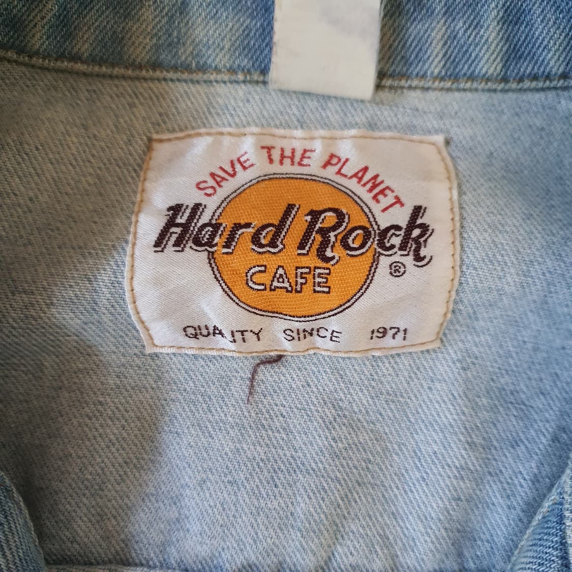 90s Hard Rock Cafe Las Vegas 데님 자켓 no.45 상품이미지5