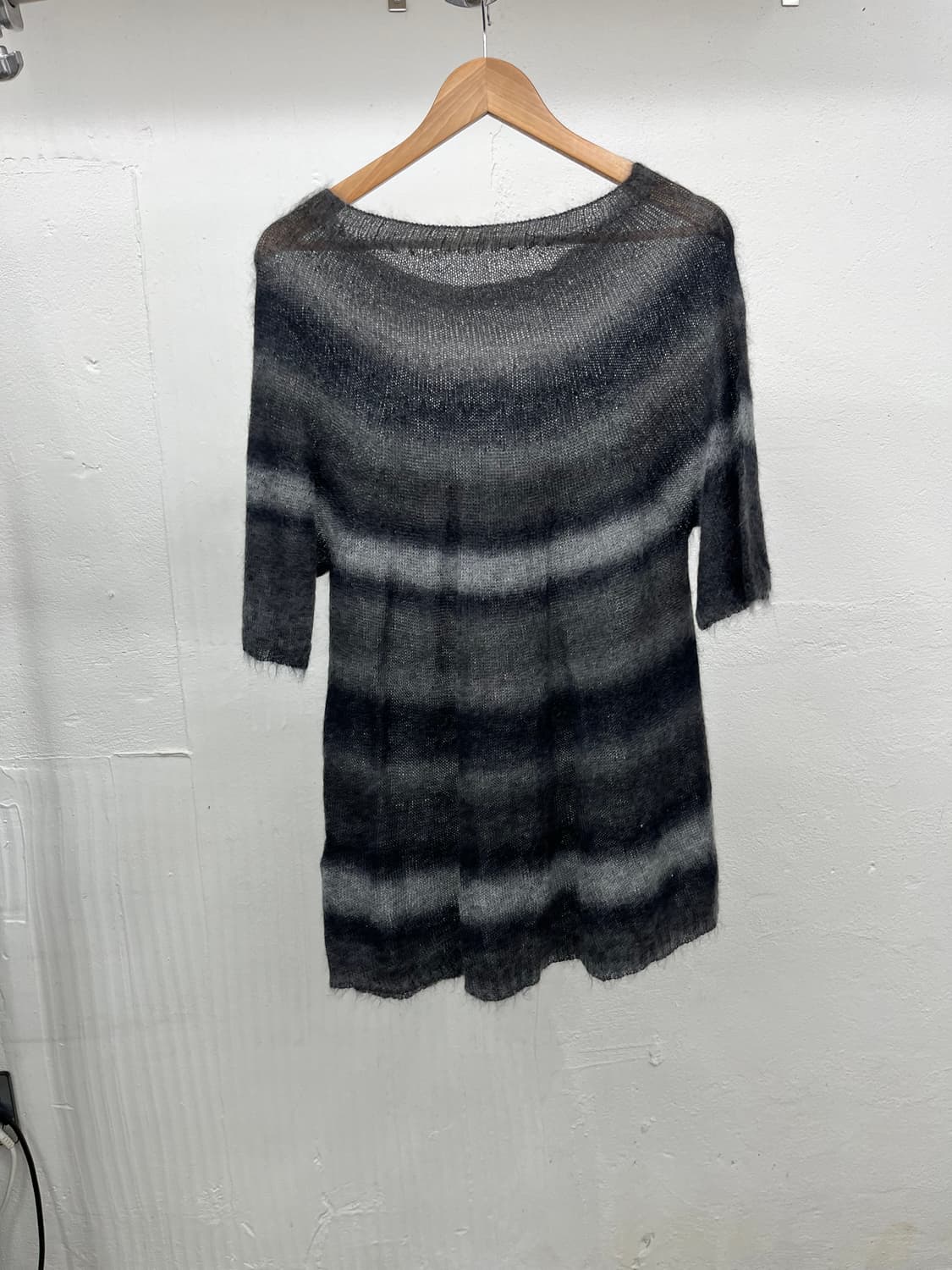 ~66) 스트라이프 MOHAIR 원피스 상품이미지3
