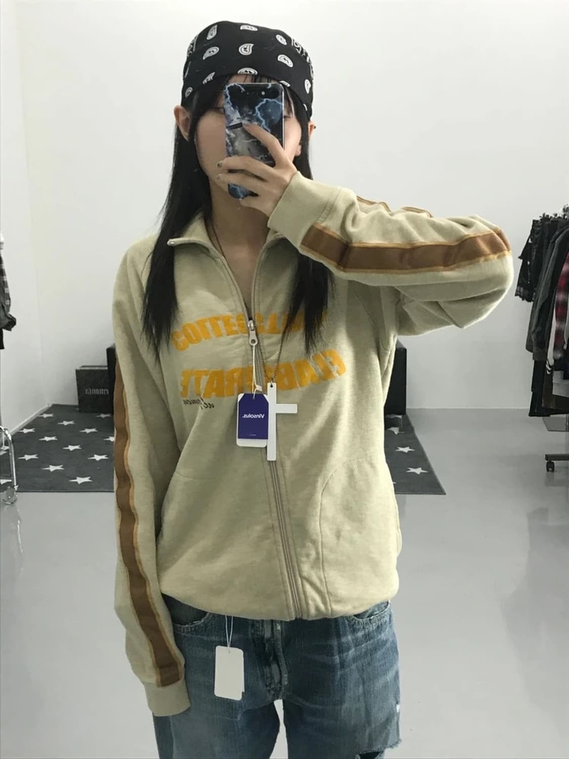 니콜클럽 베이지 져지 상품이미지2