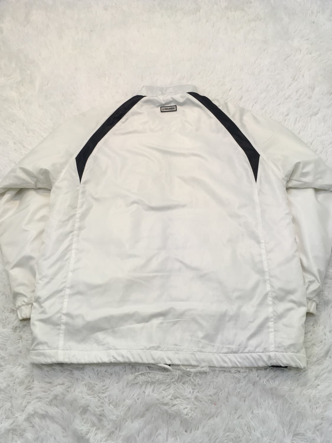 빈티지 화이트 헤드 경량 패딩 점퍼 y2k 스트릿 갸루 펑키 일본빈티지6 상품이미지4