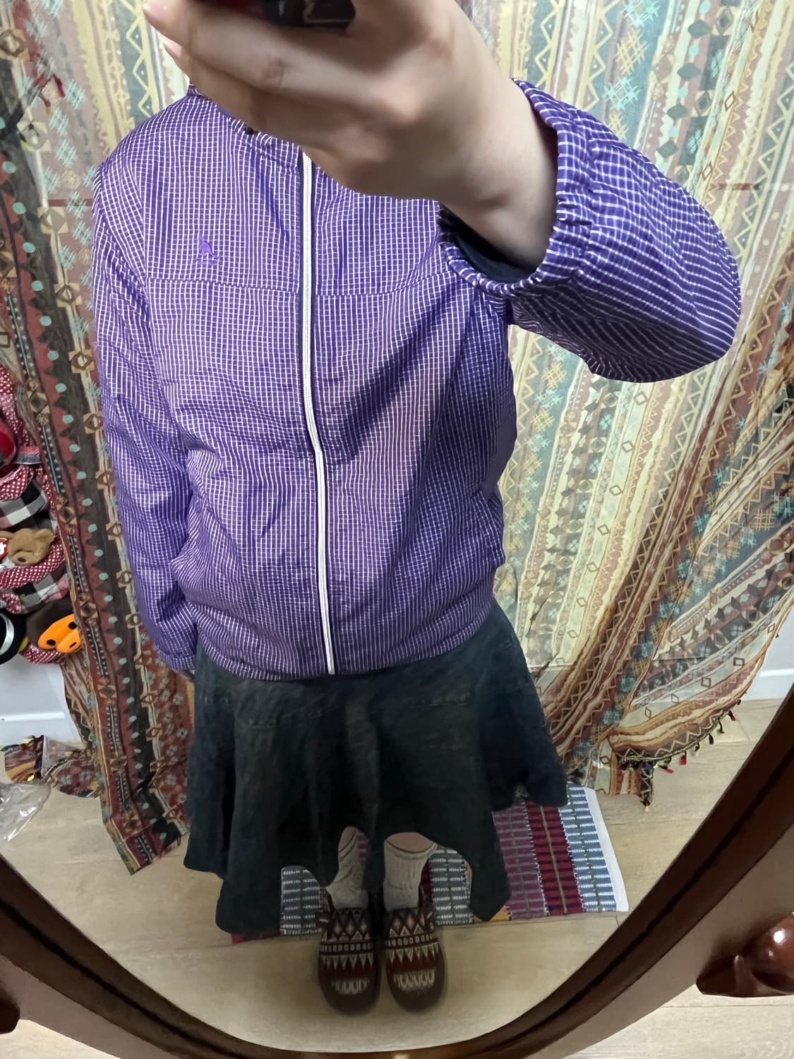 Kangol 캉콜 퍼플 바람막이 재킷 상품이미지1