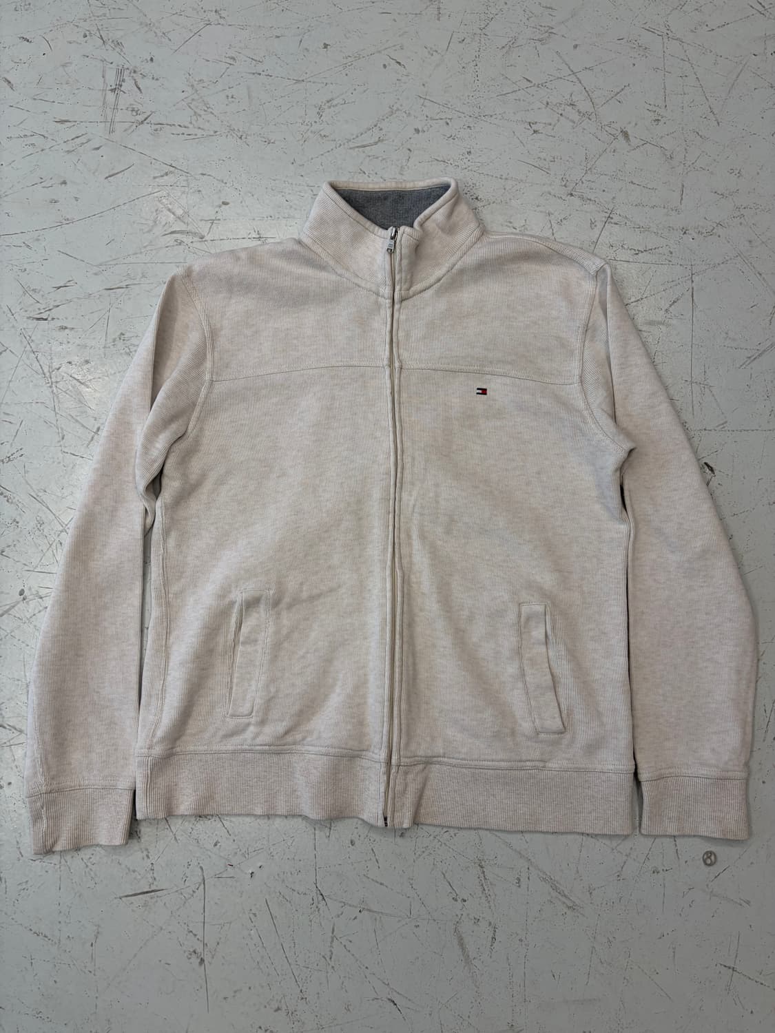 Tommy Hilfiger 아이보리 집업 스웨트 자켓  상품이미지3