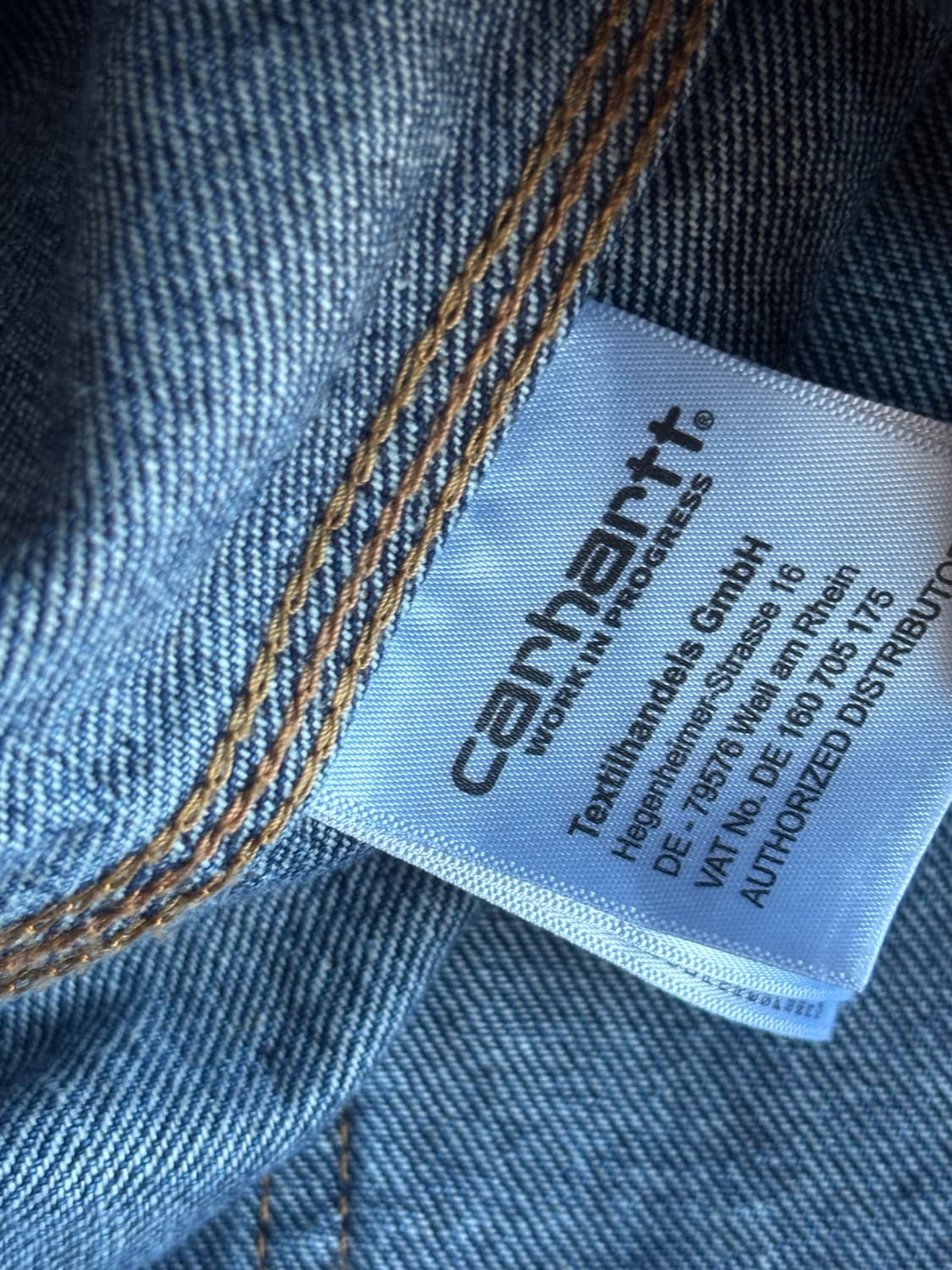 칼하트 WIP 노르코 블루 데님 OG 초어 코트 블루 스 톤 워시드 상품이미지5