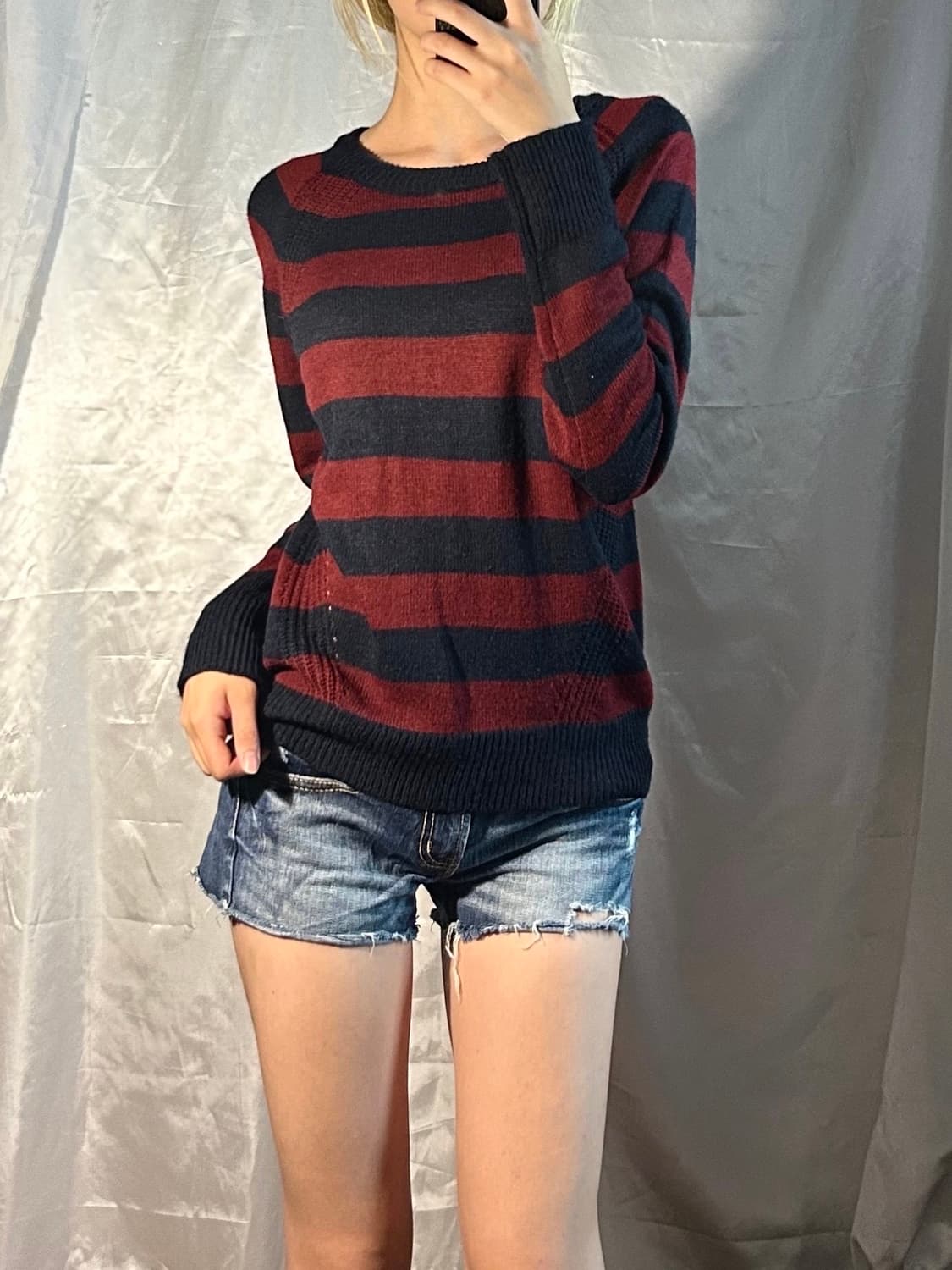 red stripe knit  상품이미지1