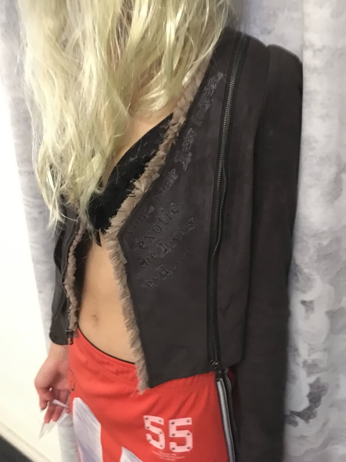 Brown trimming jacket 상품이미지1