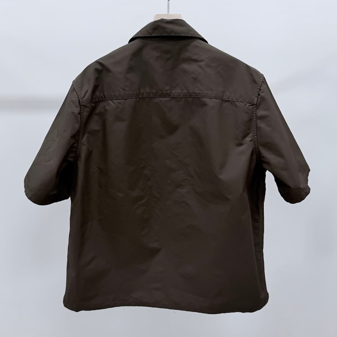 [S+급/XL] 크롬하츠 나일론 레더패치 집업 반팔 셔츠 브라운 상품이미지6