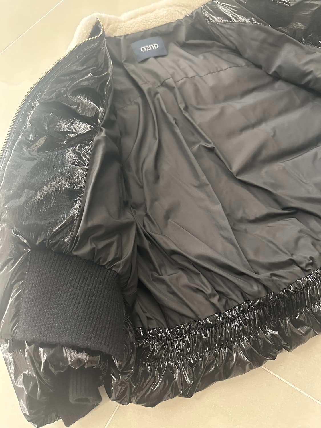 오즈세컨 블랙 숏패딩 상품이미지7