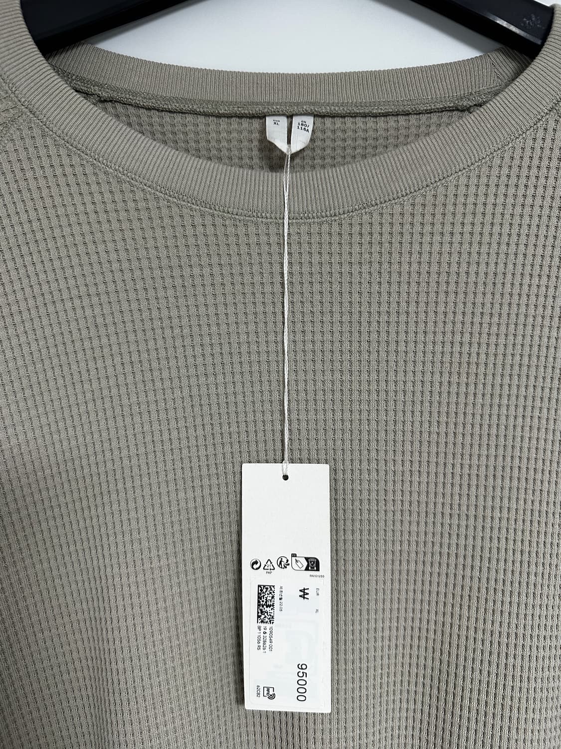 [아르켓] 남자 와플 롱슬리브 티셔츠 상품이미지2