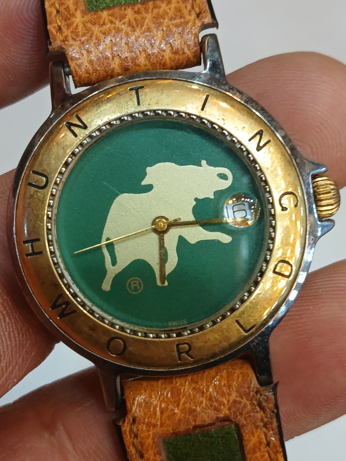 빈티지 스위스 헌팅월드 쿼츠시계 상품이미지2