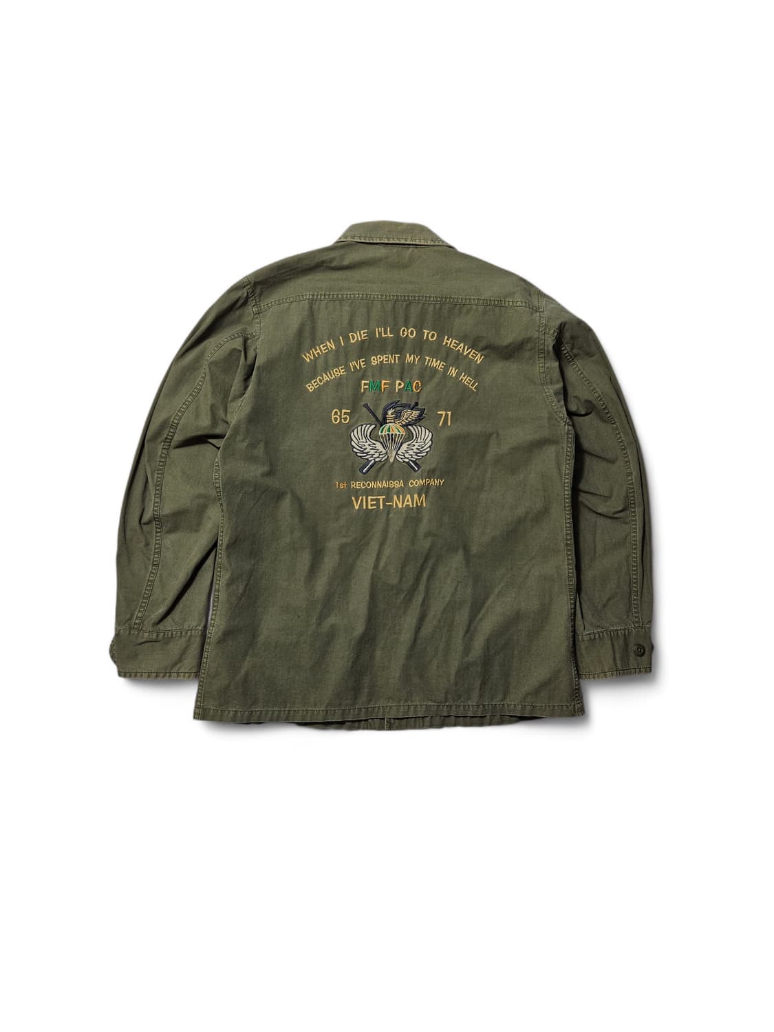 아비렉스 Avirex 정글 퍼티그 자수 베트남전 M 100 상품이미지4