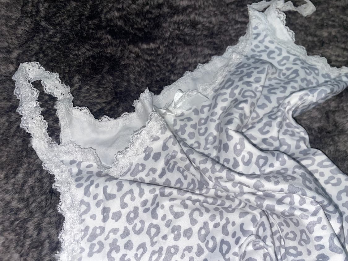 Leopard lace sleeveless 상품이미지1