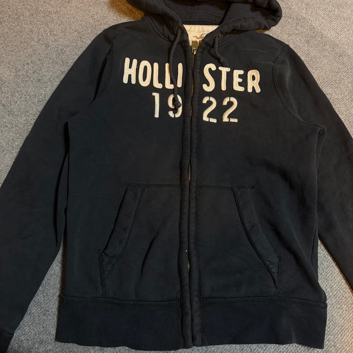 홀리스터 블랙 후드집업 m 상품이미지2