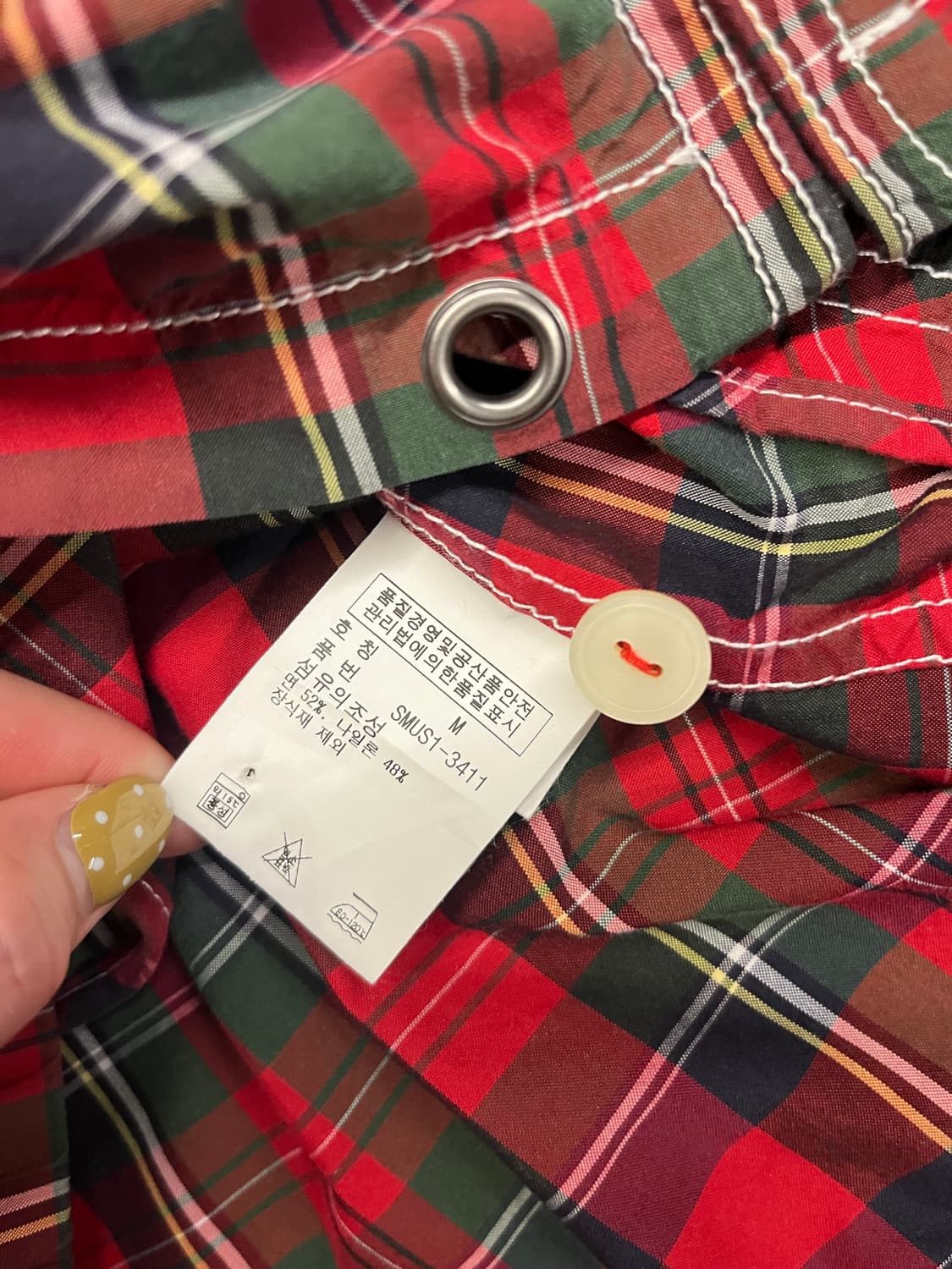 폴로랄프로렌 빅포니 체크 코튼바람막이 M 상품이미지4