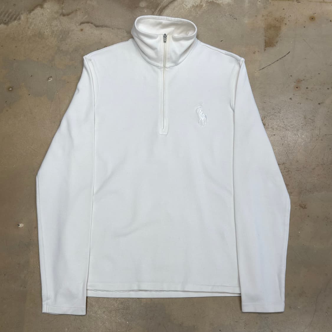 M 폴로랄프로렌 골프 빅포니 여성용 화이트 니트 집업 상품이미지2