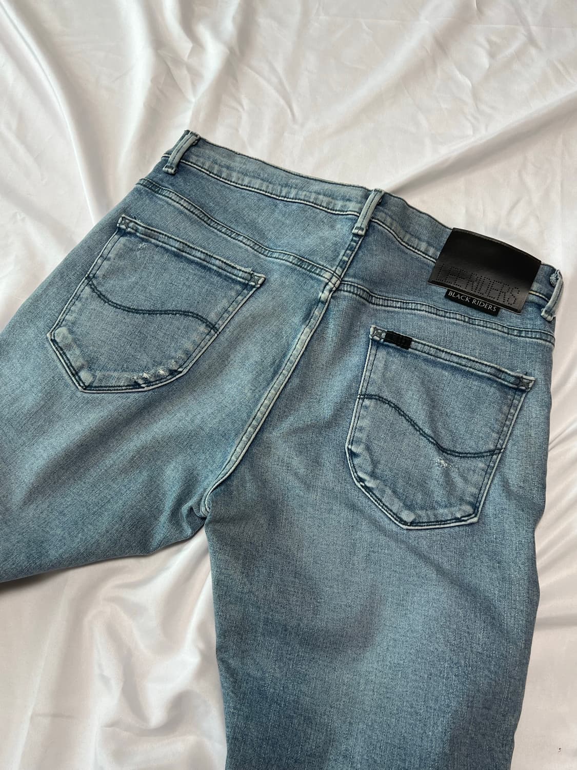 리(LEE) 블랙 라이더스 연청 데미지 청바지 상품이미지6