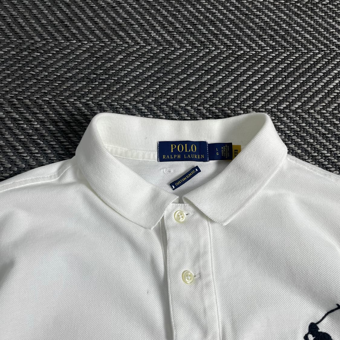 폴로 랄프로렌 빅포니 화이트 pk 카라 긴팔 티셔츠 y 3710 상품이미지5