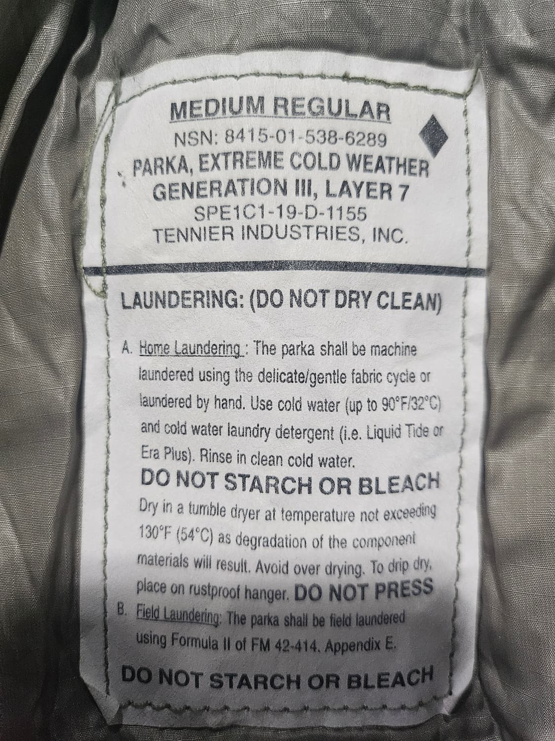 미군오리지날 프로마로프트 셋트 신품MR 상품이미지3