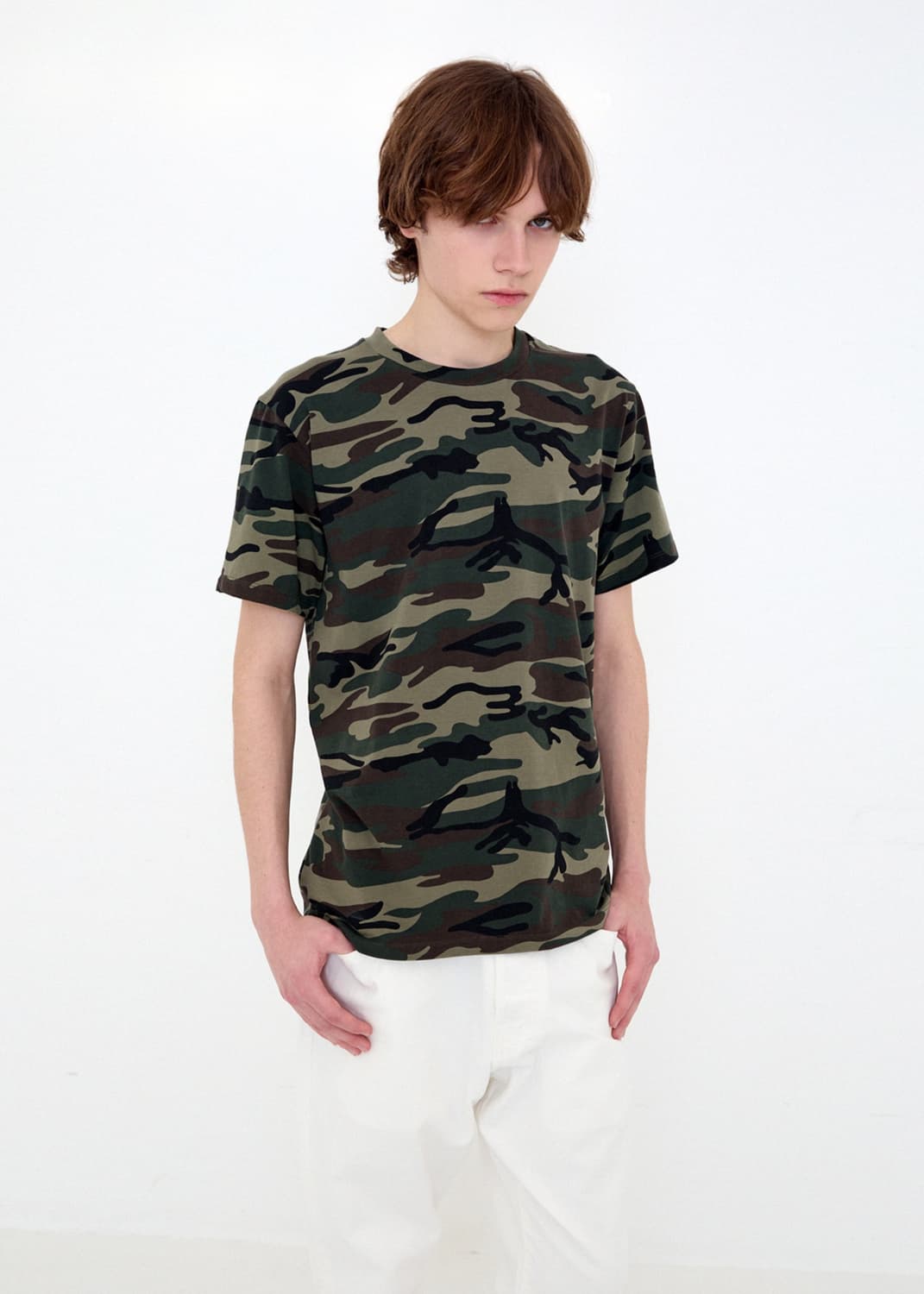 261 CAMO S/S T-SHIRT (WOODLAND) 상품이미지1