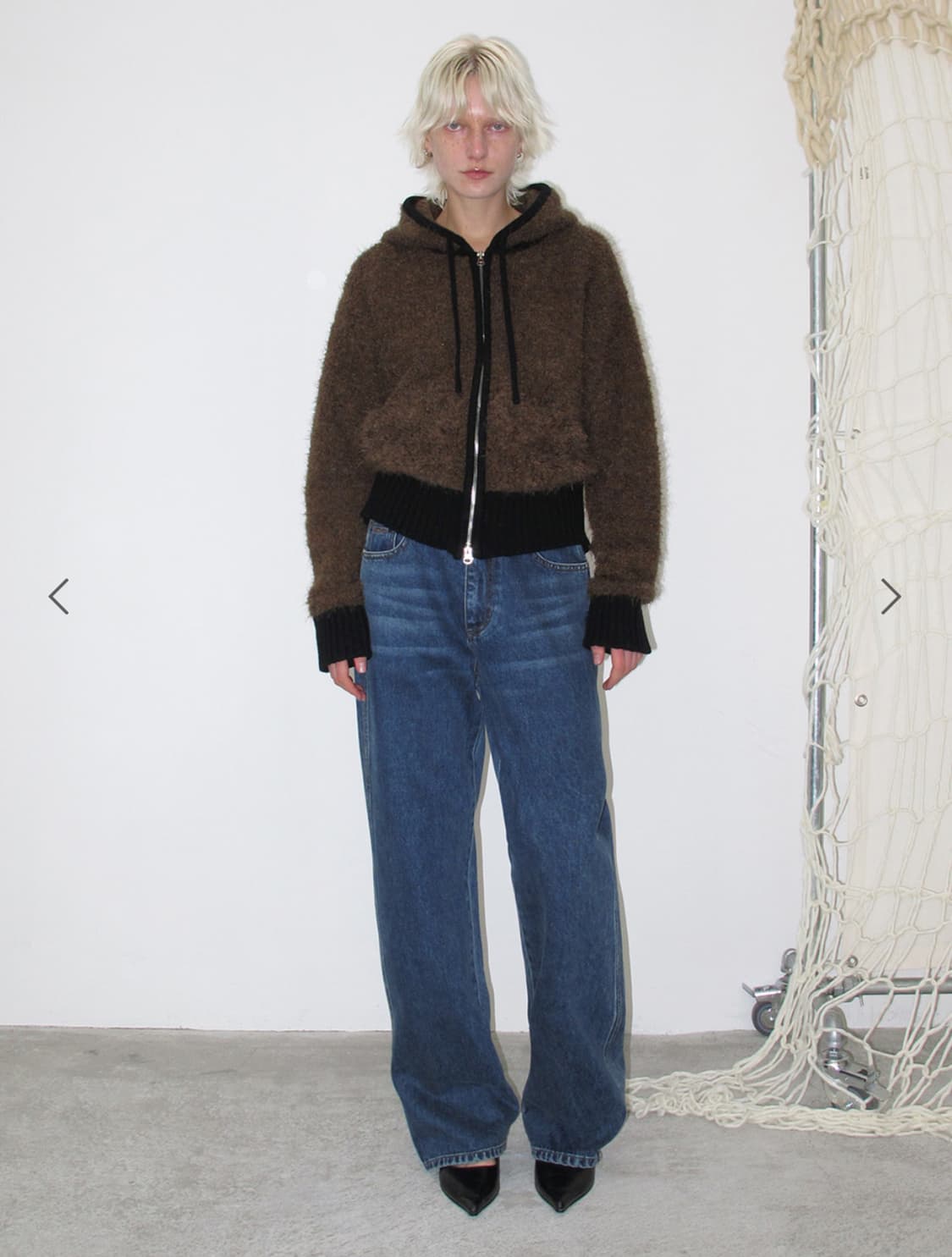 썬번프로젝트 BOUCLE KNIT HOODIE ZIP-UP 상품이미지2