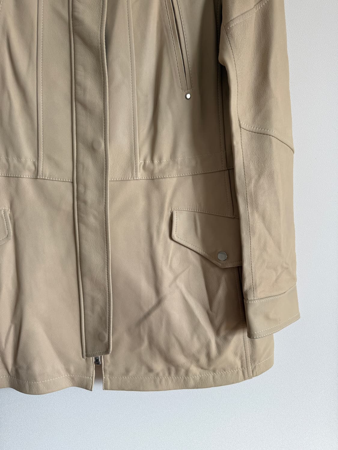 Pre owned 코트레더 자켓(염소가죽) 상품이미지3