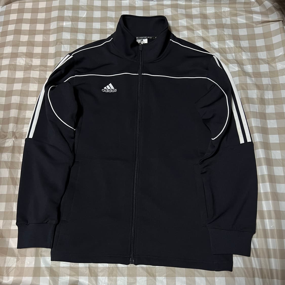 아디다스 마샬아츠 배색 져지 L 삼선 트랙탑 집업 네이비 Y2K 상품이미지1
