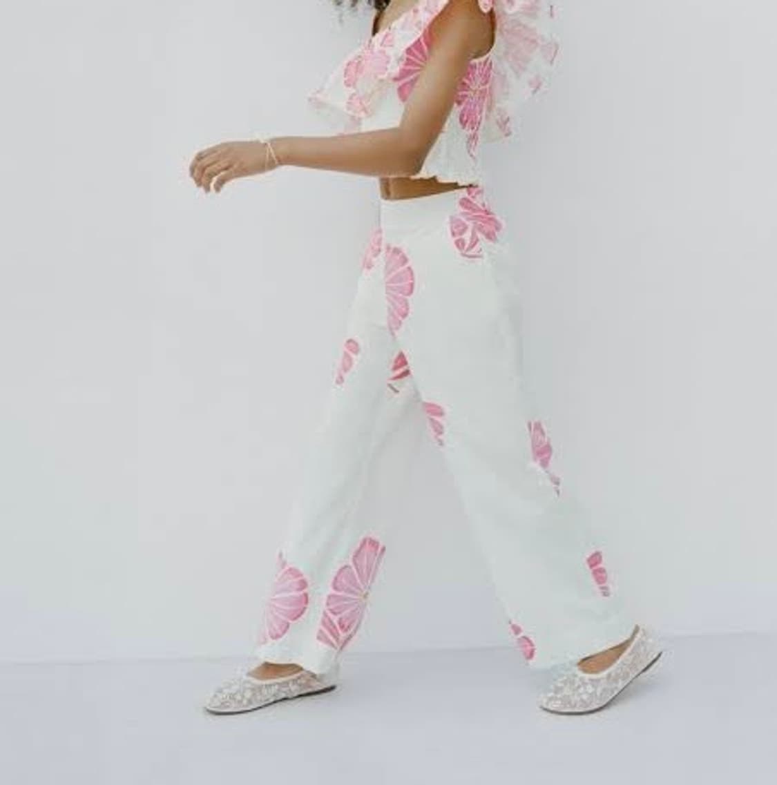 자수 발레리나 매쉬 플랫슈즈 상품이미지2