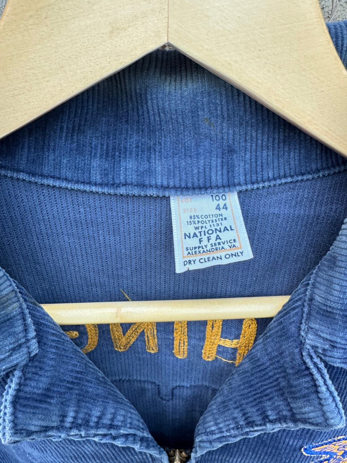 80s FFA 오리지널 코듀로이 자켓 빈티지 체인스티치 상품이미지8