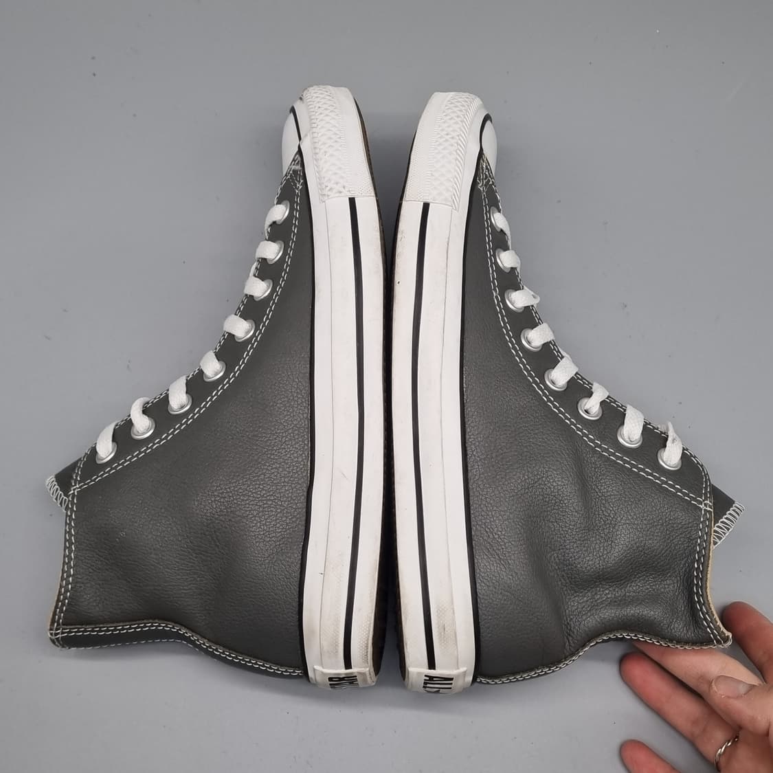 컨버스 척테일러 레더 그레이 하이탑 250 상품이미지5