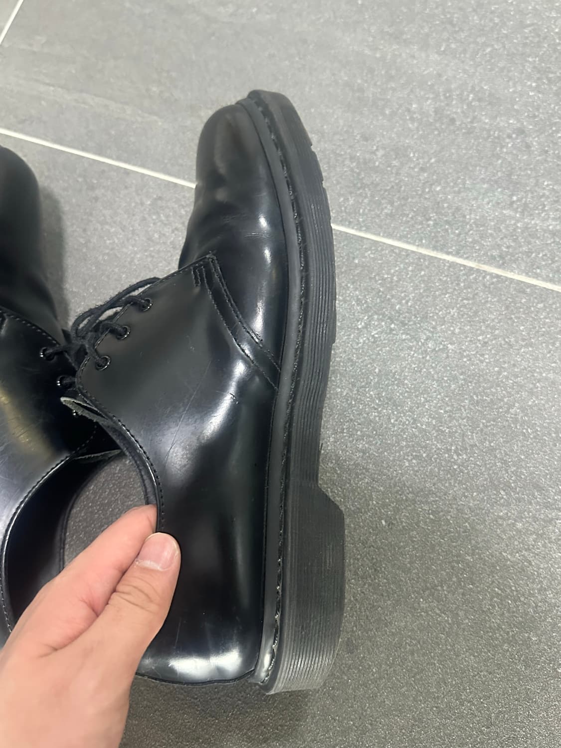 닥터마틴 1461 모노 블랙 (3홀) 상품이미지4