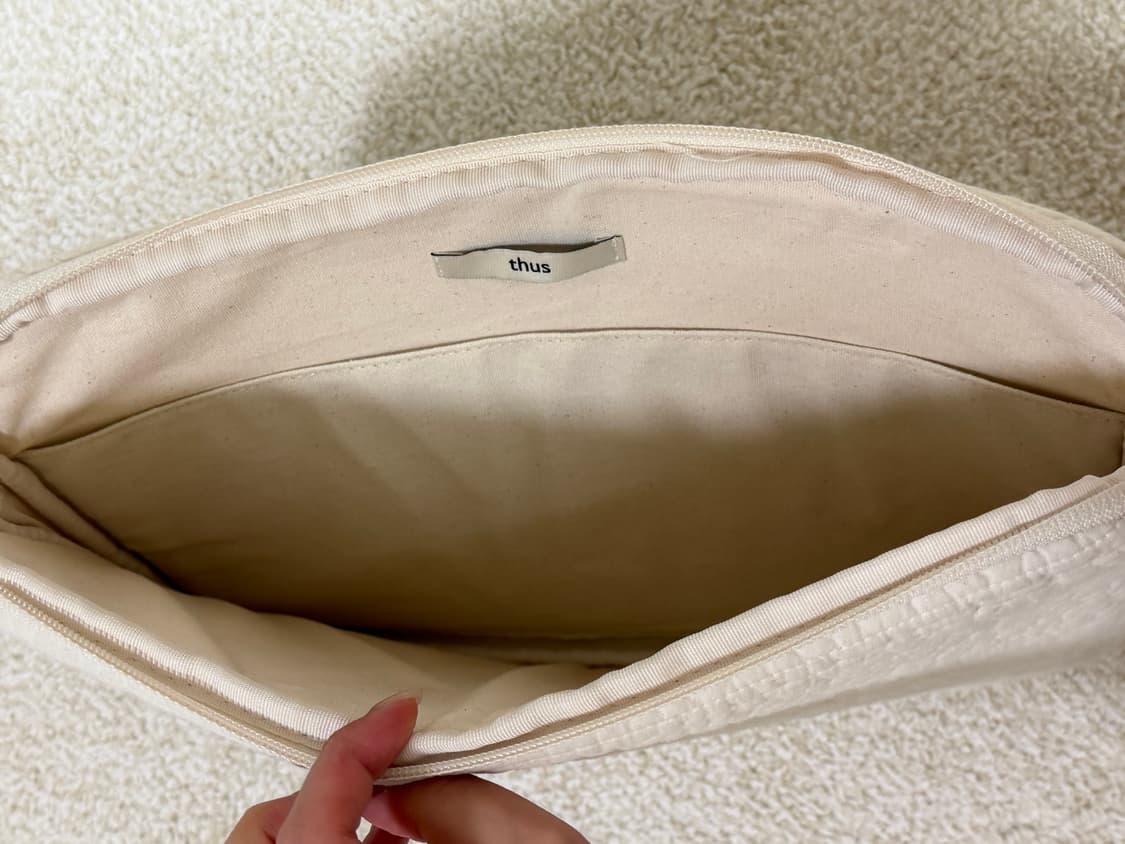 [THUS 더스] 노트북 파우치 (바닐라 / 13인치) 상품이미지6