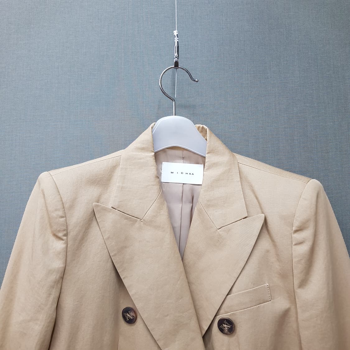 MICHAA 미샤 2023 린넨 블렌드 클래식 더블자켓 91-97-165 상품이미지2