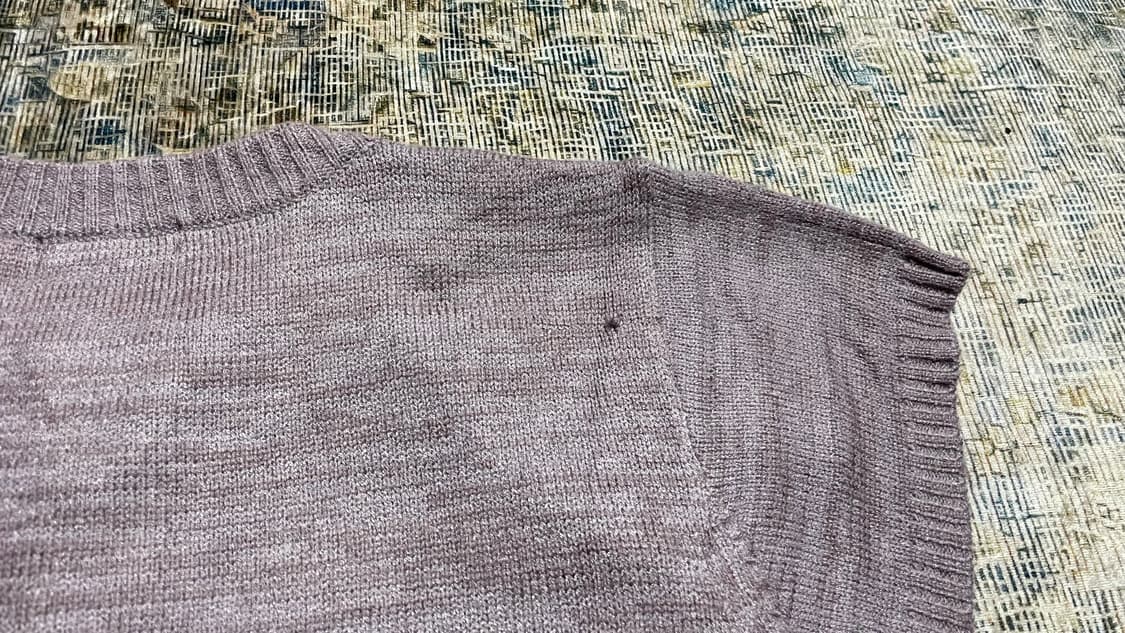 JPN 00s 일본 빈티지 Y2K 모리걸 반팔 플라워 체크 니트 가디건 상품이미지10