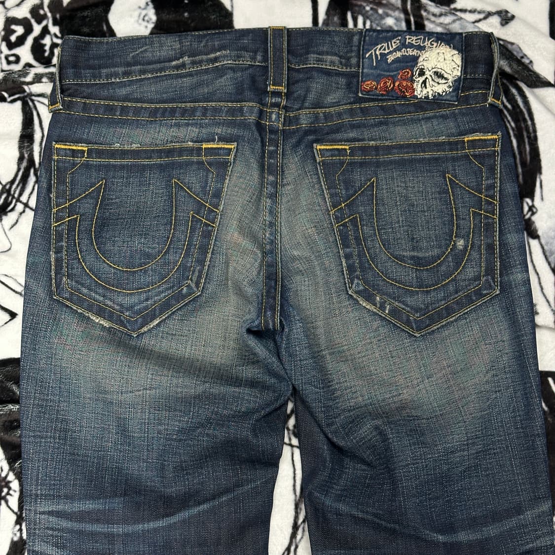 트루진 트루릴리전 스컬로고 새깅 데님팬츠 상품이미지7